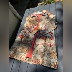 Vintage Lined Printed Jacket XS As Is